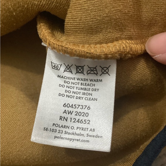 Polarn O. Pyret Eco Wind Fleece Jacket Size 11-12 Years Tan Brown Cozy Teddy - Picture 5 of 7